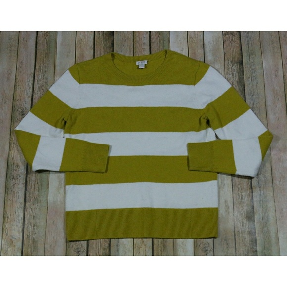 J. Crew Sweaters - J. Crew Wide Stripe Sweater Midweight Wool F5967